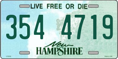 NH license plate 3544719
