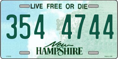 NH license plate 3544744
