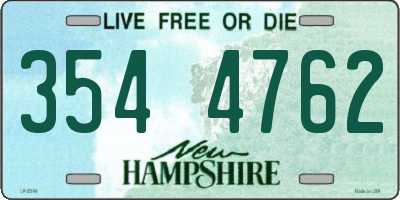 NH license plate 3544762