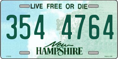 NH license plate 3544764