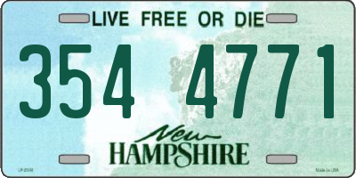 NH license plate 3544771