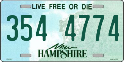NH license plate 3544774