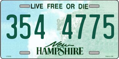 NH license plate 3544775