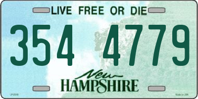 NH license plate 3544779