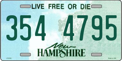 NH license plate 3544795