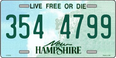 NH license plate 3544799