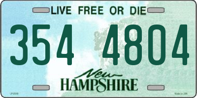 NH license plate 3544804