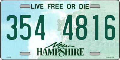 NH license plate 3544816