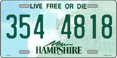 NH license plate 3544818