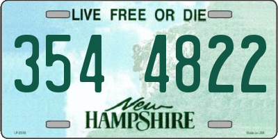NH license plate 3544822