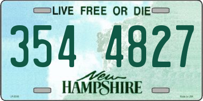 NH license plate 3544827