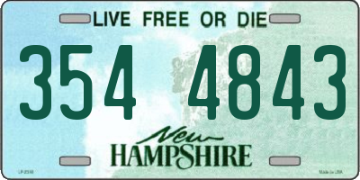 NH license plate 3544843