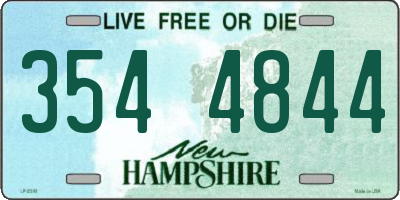 NH license plate 3544844