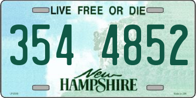 NH license plate 3544852
