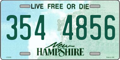 NH license plate 3544856