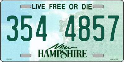 NH license plate 3544857