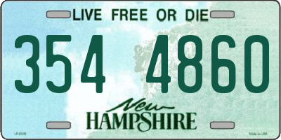 NH license plate 3544860