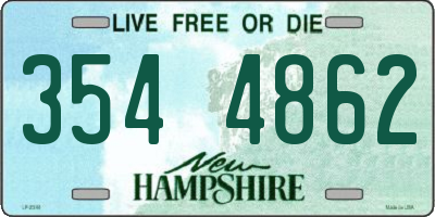 NH license plate 3544862