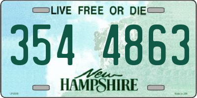 NH license plate 3544863