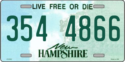 NH license plate 3544866