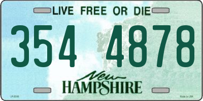 NH license plate 3544878