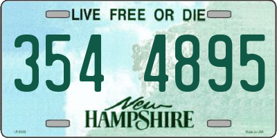 NH license plate 3544895