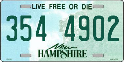 NH license plate 3544902
