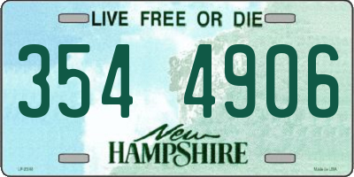 NH license plate 3544906