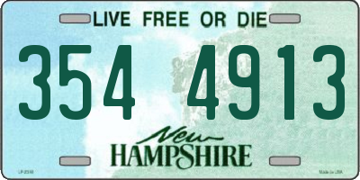 NH license plate 3544913