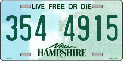 NH license plate 3544915