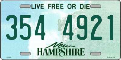 NH license plate 3544921