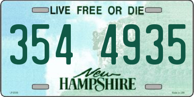 NH license plate 3544935