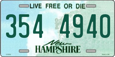 NH license plate 3544940