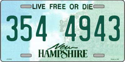 NH license plate 3544943