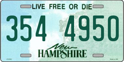 NH license plate 3544950