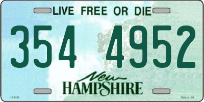 NH license plate 3544952