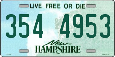 NH license plate 3544953