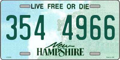 NH license plate 3544966