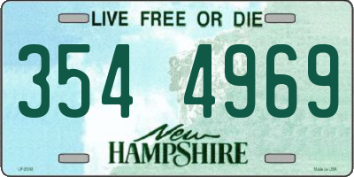 NH license plate 3544969