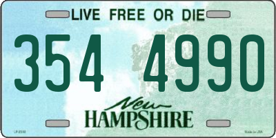 NH license plate 3544990