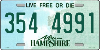 NH license plate 3544991
