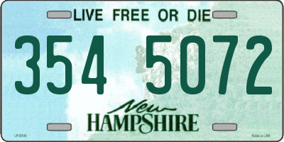 NH license plate 3545072