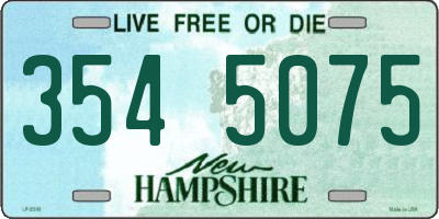 NH license plate 3545075