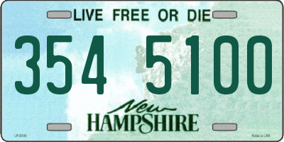 NH license plate 3545100