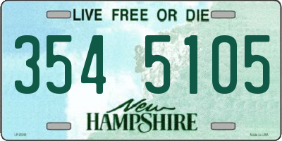 NH license plate 3545105