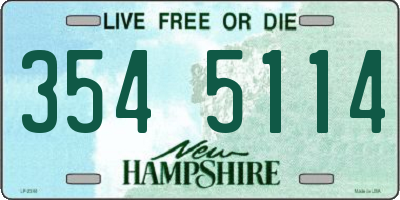 NH license plate 3545114