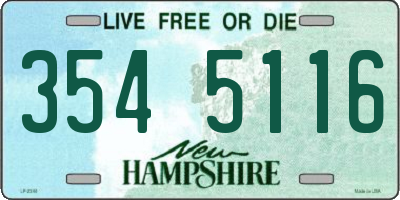 NH license plate 3545116