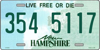 NH license plate 3545117