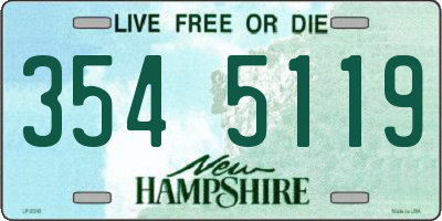 NH license plate 3545119