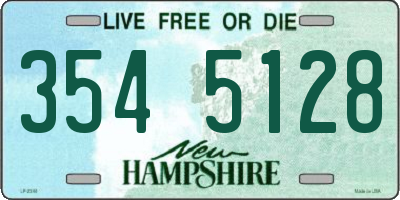 NH license plate 3545128
